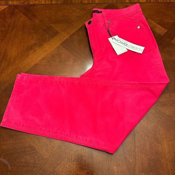 Calvin Klein slim fit cropped leg lightweight jeans in pink size 33/16 - Picture 6 of 7